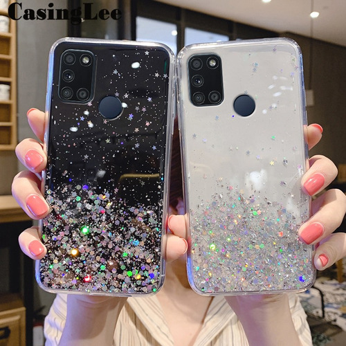 Funda Para Realme 7i Case Stars Moon Glitter Bling