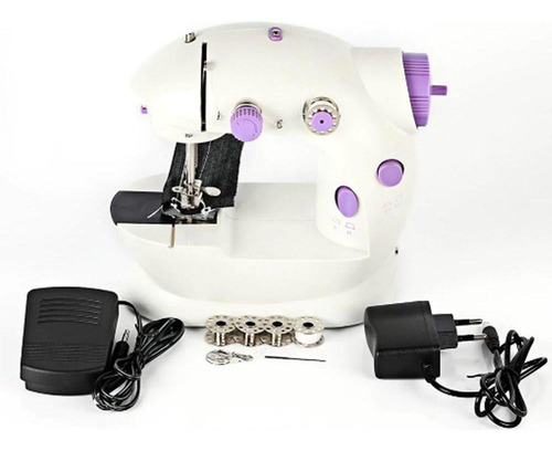 Mini Maquina De Costura Luz Led Portatil 127/220V Compacta