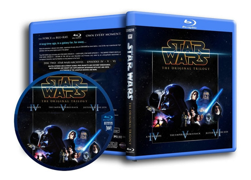 Star Wars - Saga Coleccion De Peliculas 5 Bluray A Eleccion