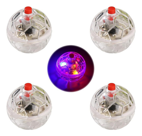 ~? 4 Piezas Caza Fantasma Gato Bola Multicolor Flash Led Bri