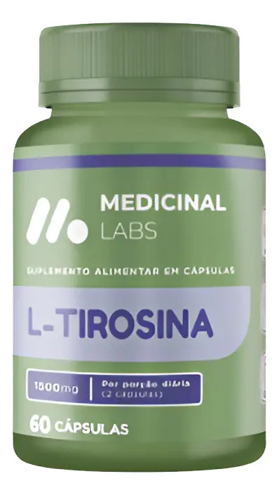 L-tirosina 1500mg 60caps Medicinal Labs Sem Sabor