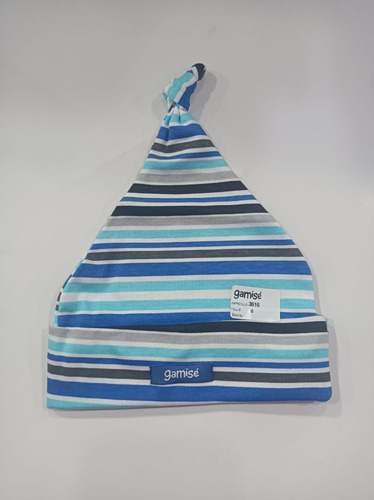 Gamise Gorro De Bebe Rayado De Varon Art 3616 Pack X3 Estampa Surtida 0