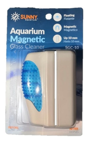 Sunny Limpiador Magnetico Flotante Sgc-10 Acuario Pecera