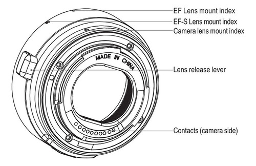 Viltrox Auto Focus Ef-eos M Mount Lente Mount Adaptador De M