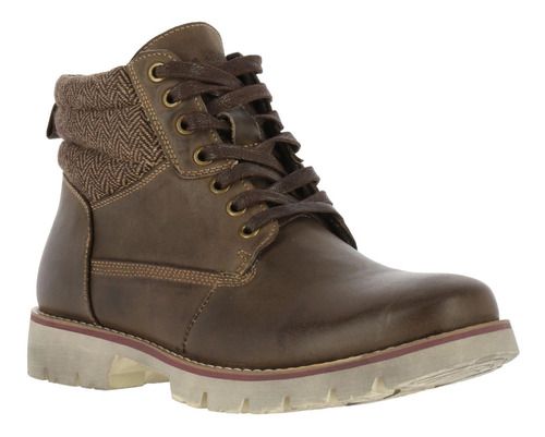 Botin Cuero Hombre Rosco Café