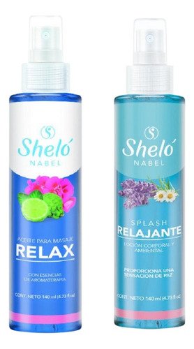 Dúo Aceite Para Masajes Relax + Splash Relajante Shelo