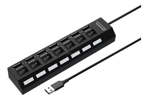 Zapatilla Hub Usb Multiplicador 7 Puertos Usb 2.0 Switch