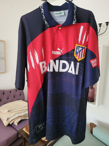 Camiseta Atlético Madrid Puma Alternativa T. 4 96/97 Biagini