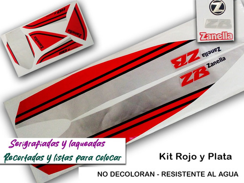 Kit Calcos Zanella Zb Completo - Calidad