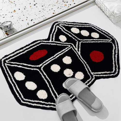Alfombrilla De Baño Para Dados R Game, Absorbente Y Antidesl