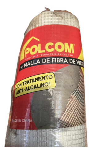 Malla Fibra De Vidrio Polcom 50mt. Revoque Fino