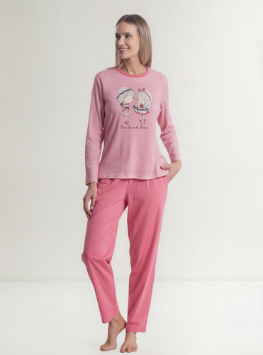 Pijama Algodon Top Print