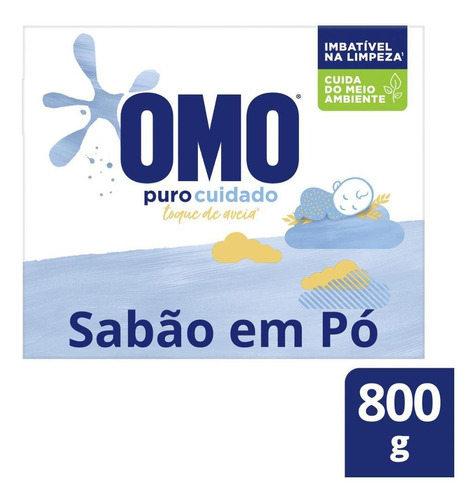 Sabão Em Pó Omo Puro Cuidado 800g