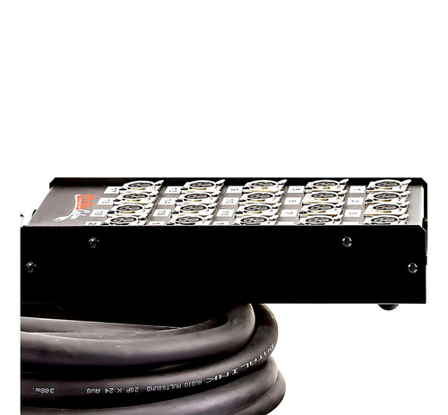 Medusa 20 Vias Montada Conectores Xlr Cirilo - 5 Metros