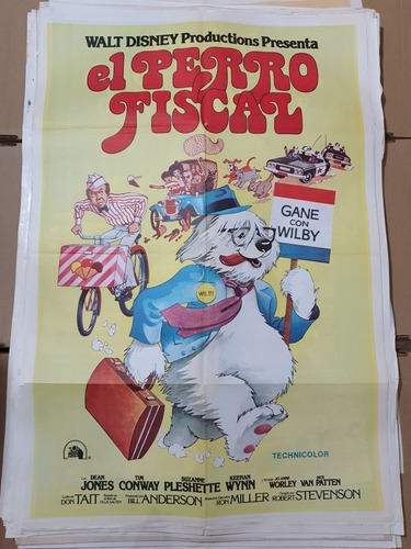 Afiche Cine Original-nuevo 1325-el Perro Fiscal- Walt Disney