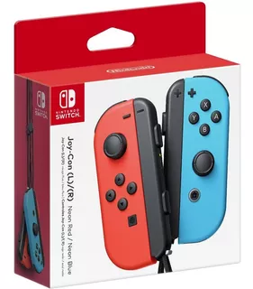 Nintendo Joy-con Controllers Neon Red Blue Joystick Nuevo