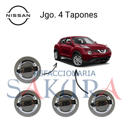 Set Tapones Rueda Juke 2016