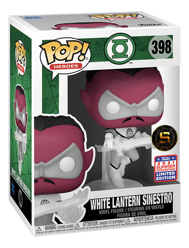 Figura de acción White Lantern Sinestro White Lantern Sinestro 398 de Funko Pop!