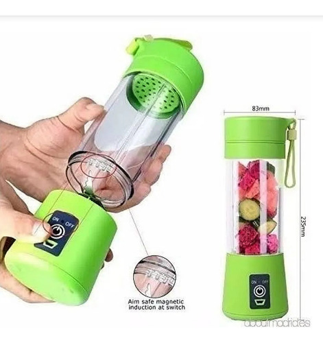 Mini Licuadora Portatil Recargable De 6 Cuchillas Inc/envio