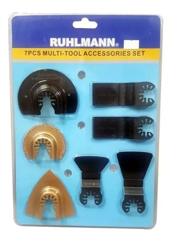 Kit Multicorte Acc Sierra Oscilante Universal 7 Pzs Ruhlmann