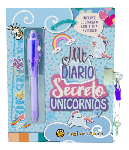 Mi Diario Secreto - Unicornios 2023   Boligrafo Tinta Invisi