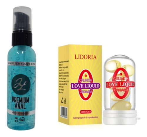 Lubricante Anal Anestesia + Gel Excitante Afrodisiaco Liquid