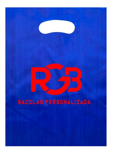 Sacolas Personalizadas 200 Sacolas Duas Cores 20 X 30