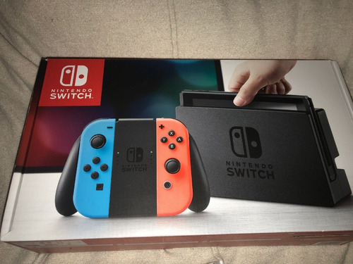 Nintendo Switch Neon Con 2 Juegos, Memoria Y Protector