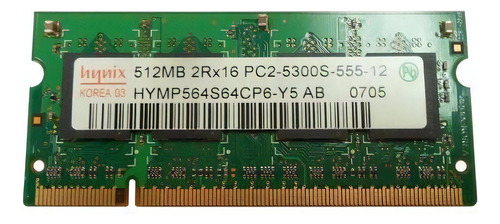 Memoria RAM 512MB 1 SK hynix HYMP564S64CP6-Y5