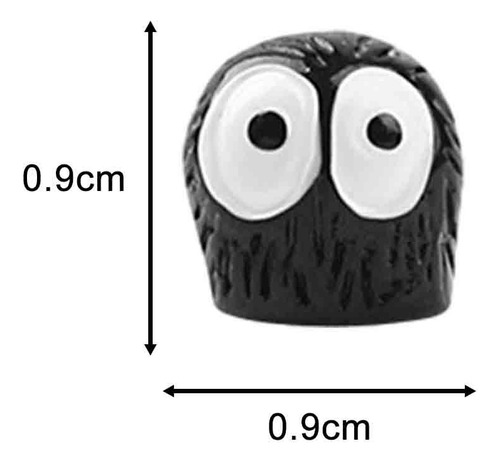 3 Figuritas De Briquetas Negras, Adornos De Micropaisaje,