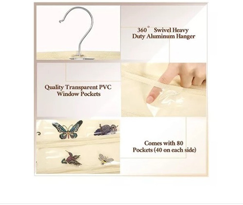 Imagen 3 de 7 de Organizador De Joyas Para Colgar, Joyero, Bolsa Para Joyas