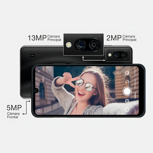 ZTE Blade A5 Plus 32 GB negro 2 GB RAM - Excelente (Reacondicionado)