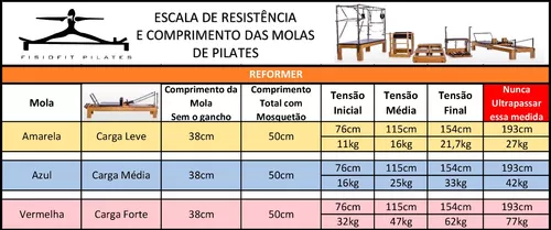 Molas Todos Equipamentos Aparelhos Pilates 15 Molas Completo