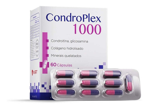 Condroplex 1000 Mg 60 Cápsulas Suplem. Cães E Gatos Avert