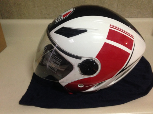 Imagen 2 de 6 de Casco Agv Modelo Blade Blanco,rojo,negro Talla Xl Nuevo
