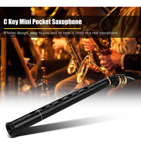 A Hixing C Key Mini Saxofón Saxofón Abs Material Con