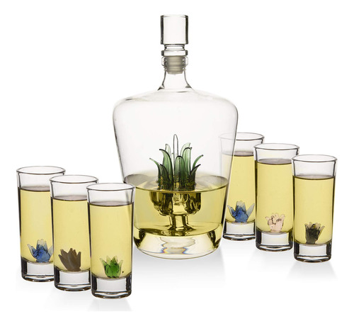 Juego De Vasos De Tequila Decantador De Tequila Con Decantad