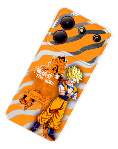 Funda Para Zte Dragon Ball Z Goku Super Saiyajin Anime Case