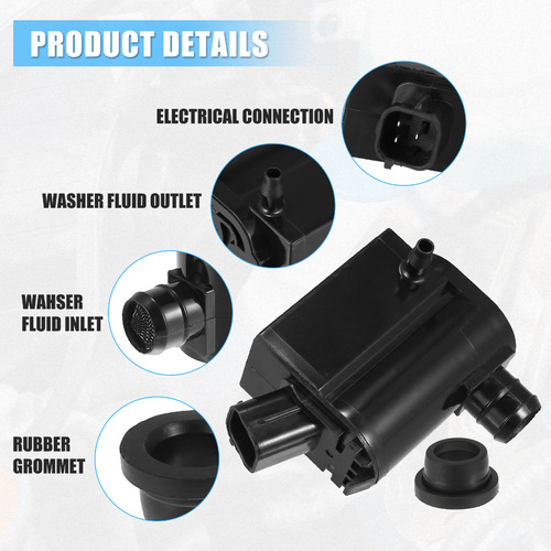 S Bomba Agua Parabrisas Para Hyundai Accent Elantra Kia Rio