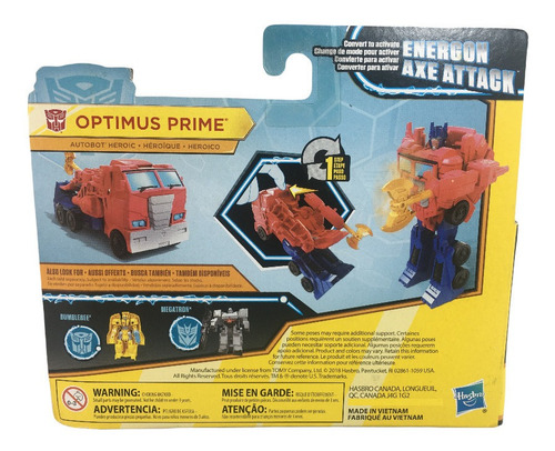 Hasbro Transformers Cyberverse Optimus Prime Axe Attack