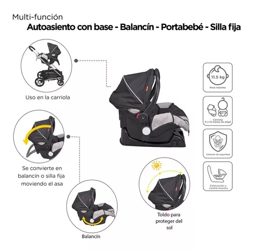 Viaje Estrecho de Bering yo lavo mi ropa Carriola De Bebe Crown Portabebe Base De Carro Bambineto