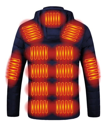 Camiseta De Manga Larga U Man Charging Via Heated Coat Blou