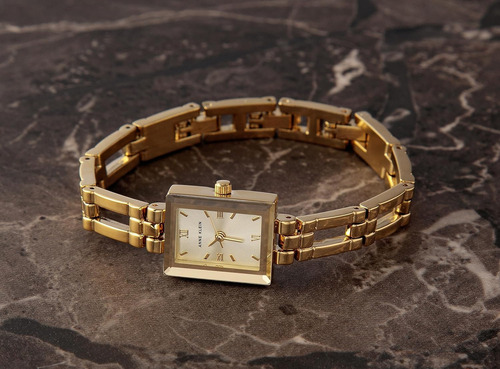 Reloj Pulsera P/ Mujer Anne Klein, Metal, Analogico, Dorado