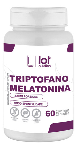 Kit 4un Triptofano + Melatonina 60 Cápsulas Relaxamento Sem Sabor