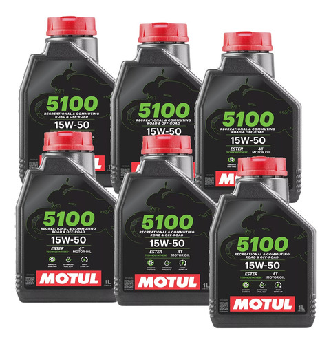 Aceite Motul 5100 15w50 X6lts