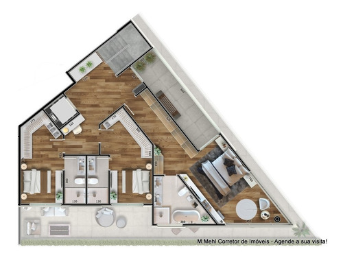 Imagem 24 de 28 de Apartamento Com 3 Dormitórios À Venda Com 282.84m² Por R$ 2.035.000,00 No Bairro Juvevê - Curitiba / Pr - M2ju-eteg103