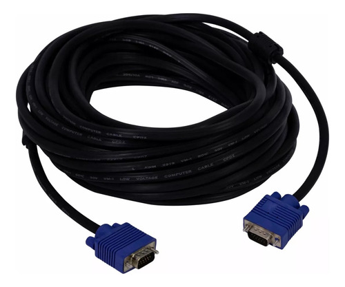Kit Com 30 Cabos Vga X Vga 15 Metros Blindado 15m