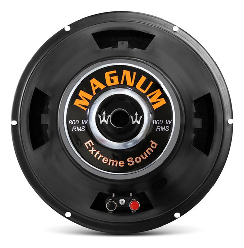 Alto Falante Subwoofer Magnum Rex 12 Pol 800 Rms 4 Ohms Cor Preto