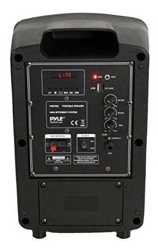 Parlante Pyle PSBT65A con bluetooth negro 220V