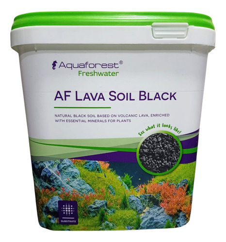 Aquaforest Af  Lava Soil Black 5  Acuario Plantado 